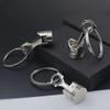 Unique Car Engine Piston Style Keychain Creative Metal Piston Model Keyring Keyfob Key Pendant  Car Trinkets Accessories Gifts