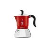 Cafetera Italiana Bialetti Fiammetta Induction 4 Tazas 0 18L Aluminio Colores Rojo-negro