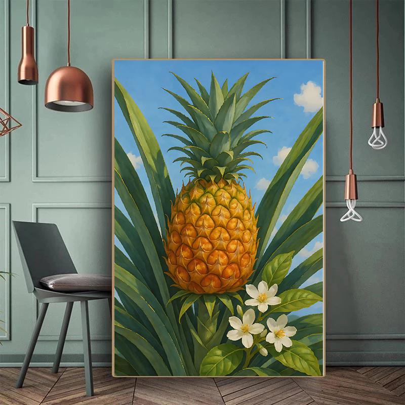 Fruit Orchard Posters Olive Branch Peach Tree Ripe Kiwi Fruit Modern Prints Canvas Painting Wall Picture Home Living Room Decor