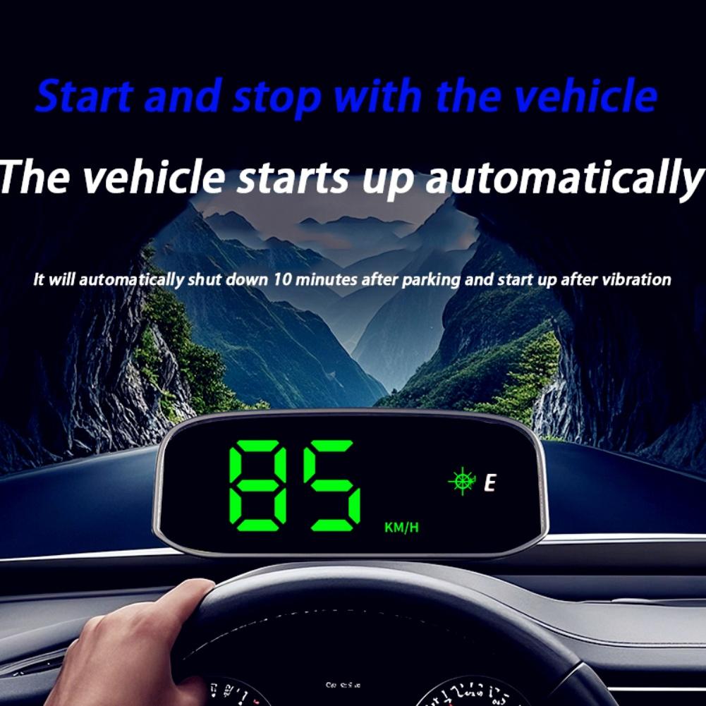 1 шт. Автомобильный спидометр Солнечный Head Up Display GPS Цифровой Интеллектуальный Светочувствительный HUD Дисплей скорости Цифровая Авто Электроника