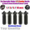 Для Anycubic Kobra 3 Сопло 0.2 0.4 0.6 0.8 1.0мм Закаленная Сталь Сопла для 3D-принтера Для Anycubic Kobra3 Комбо Сопло
