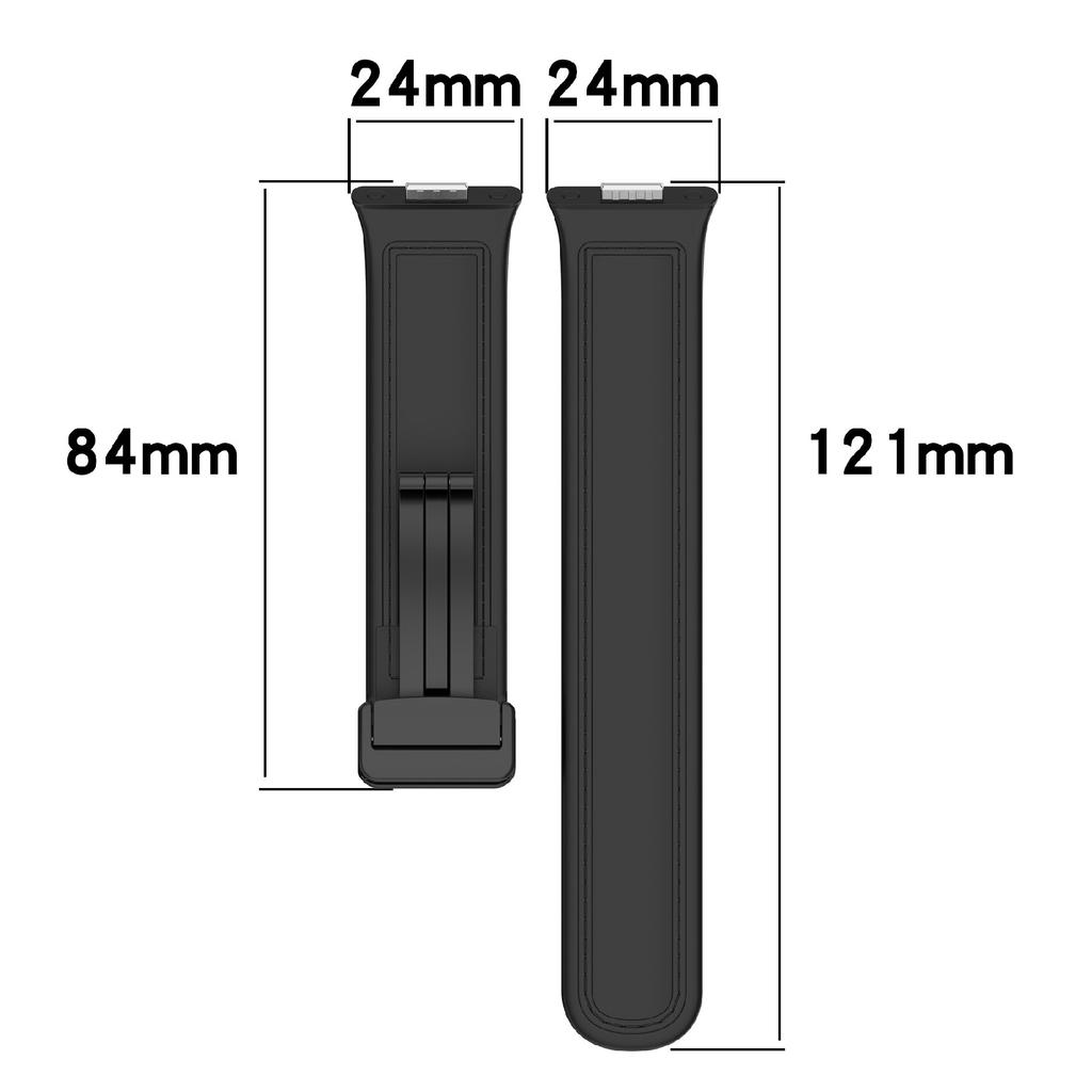 Для Huawei Watch Fit 3 Ремешок для часов Магнитная застежка Кожаный ремешок из силикона с металлическим коннектором