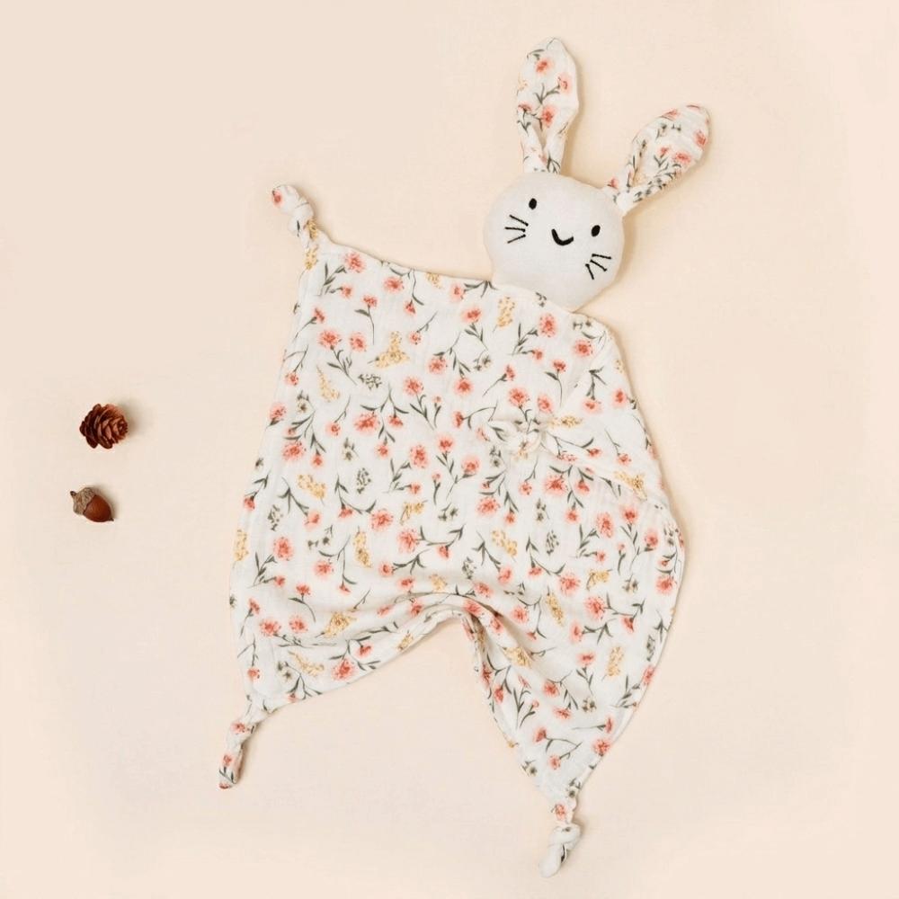 Cotton Security Blanket Double Layer Baby Lovey Cute Soothing Towel Nursery Comfort