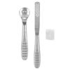 2pcs Stainless Steel Callus Shaver Hard Dead Skin Remover Anti Skid Handle Foot Care