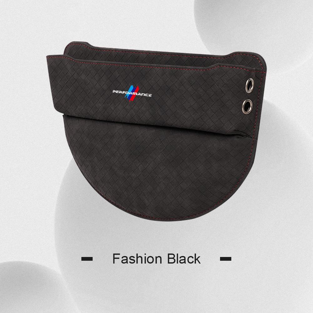 Suede Leather Car Seat Gap Storage Box Phone Keys Organizer For BMW M M3 M5 E90 F10 F48 F25 F30 G20 G11 G60 G70 X1 X3 X5 X6 X7 blhn58