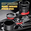 ABS Multifunction Universal Car Car Cup Holder Base Tray Stand Organizer 4-in-1