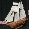 Ancient Sailboat Wooden Ships Model Home Decoration Wooden Sailing Boat  DIY Hobby
