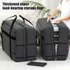 Oversized Waterproof Storage Bag with Reinforced Handle Large Capacity Zipper Closure Foldable Design Travel Duffel Bag