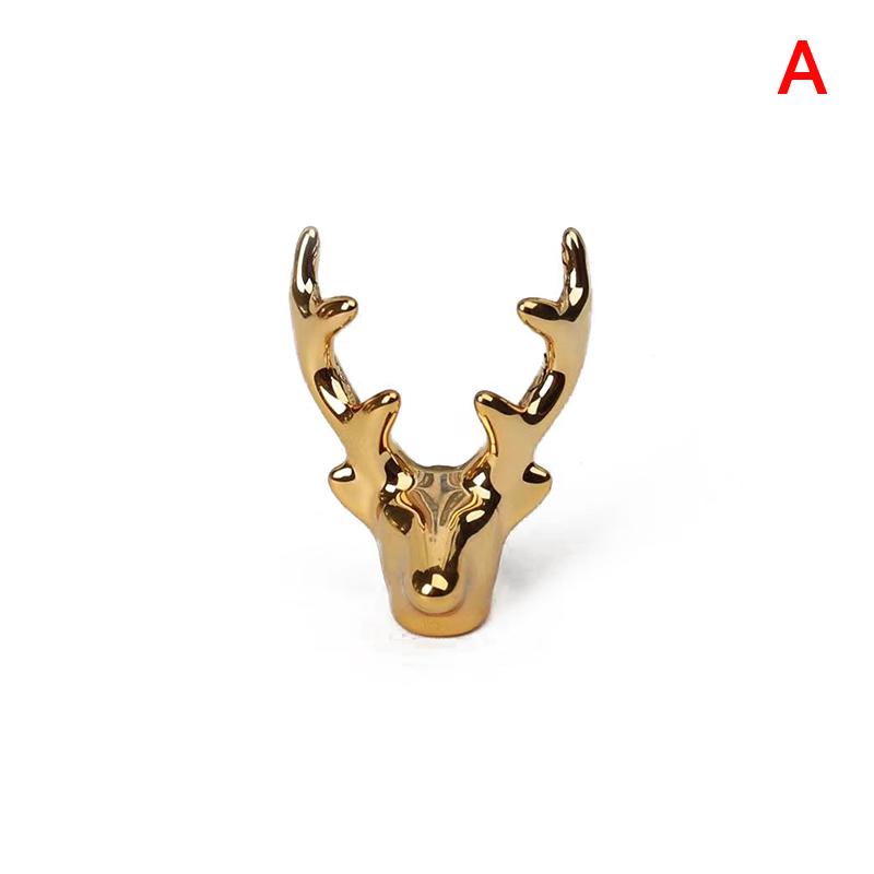 Статуэтка оленя оленя в скандинавском стиле, рождественский олень, художественная статуэтка, старинная золотая ручная работа, украшение для дома, украшение стола, подарок