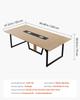Conference Table, 2400 mm Office Meeting Table for 10 Person, Modern Rectangle Seminar Desk with Metal Legs, Large Meeting Desk Ideal for Office,