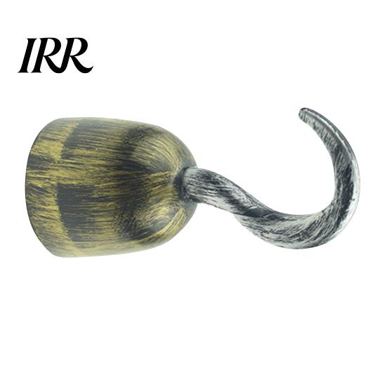 Stage Performance Pirate Prop Hook for Halloween Costume, Realistic Plastic Captain Lightweight Costume Accessory Cosplay, Retro Party Favor Kids Toy