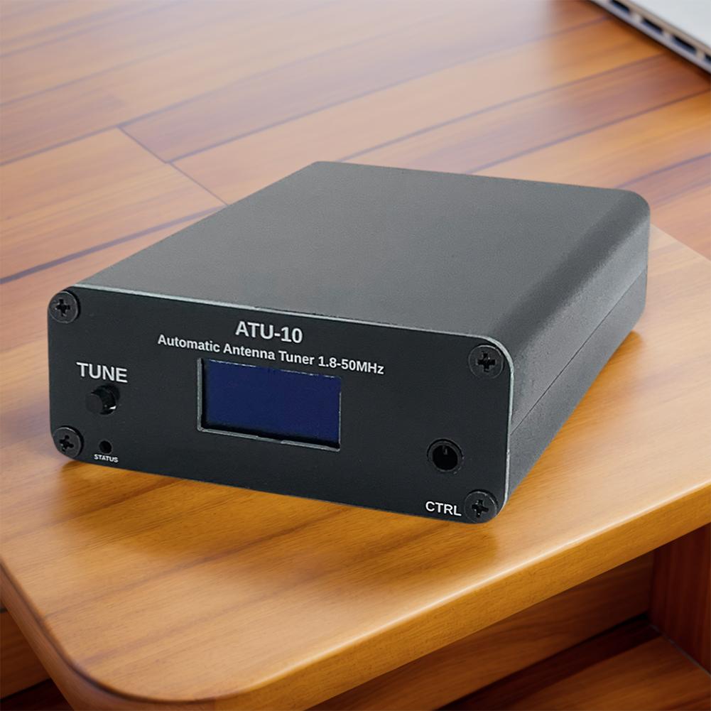 ATU10 QRP Антенный тюнер 1-15 В Автоматический антенный тюнер 1,8-50 МГц 0,91-дюймовый OLED-дисплей