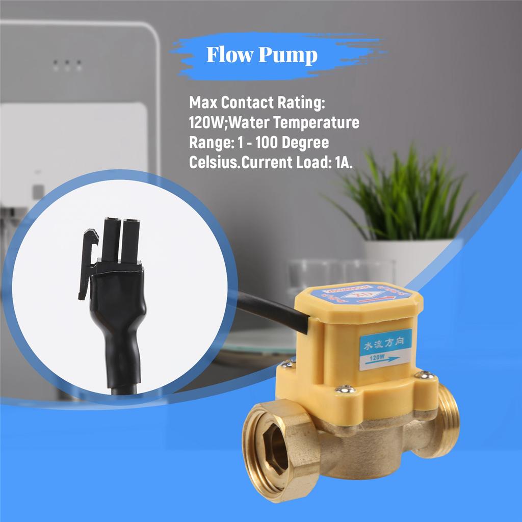 26 мм 3/4" PT резьбовой соединитель 120 Вт насос датчик расхода воды переключатель