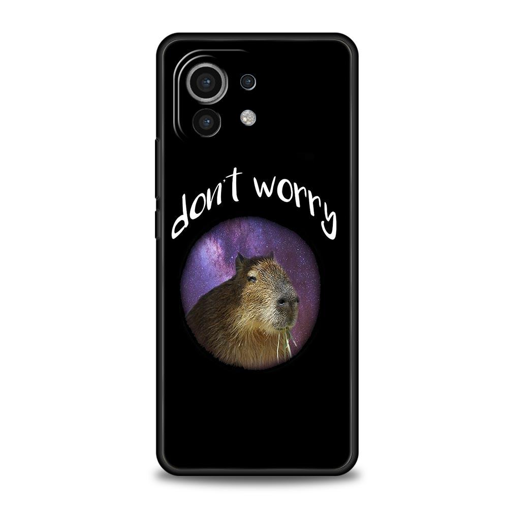 Cute Cartoon Capybara Luxury Phone Case For Xiaomi 12T Pro 12 13 11 Ultra Mi Note 10 Lite 10T 5G 11X Pro 11T 9T Soft Cover Coque