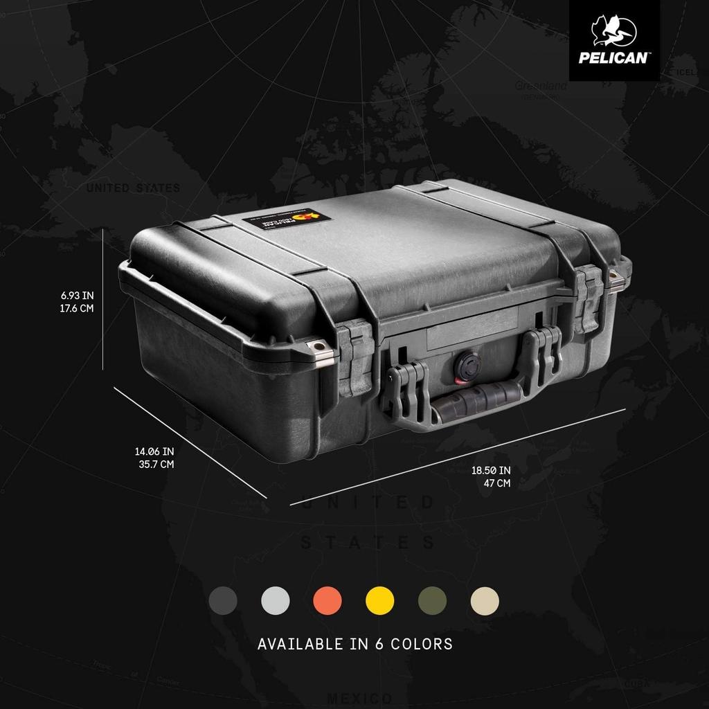 PELICAN Жесткий кейс 1500 19 л Черный 1500-000-110