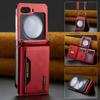Многофункциональный кожаный чехол-кошелек для карт Samsung Z Flip 6 5 4 3 5G Crossbody Lanyard Phone Bag для Galaxy Z Flip6 Flip5 Flip4