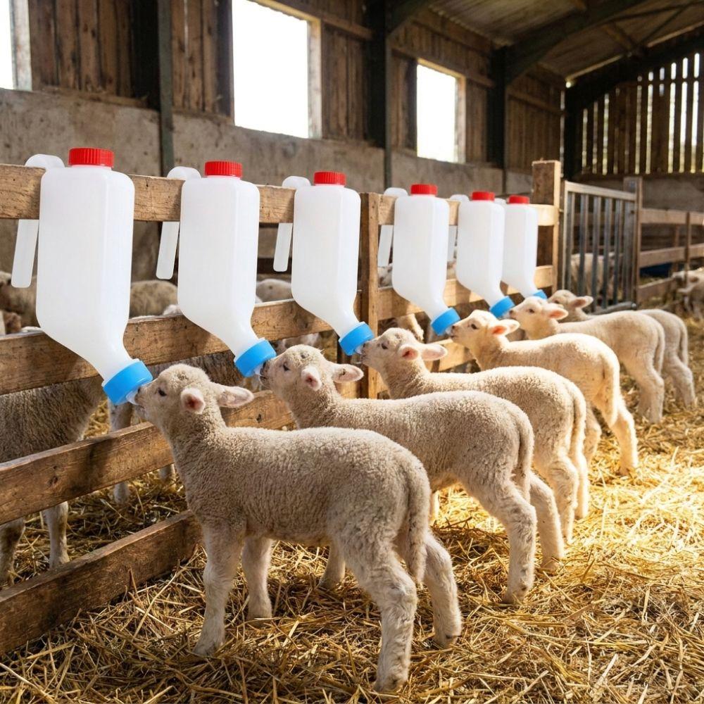 Wall Hanging Lamb Baby Bottle Soft Nipple Pet Milk Feeder Animal Feeding Bottle Veterinary Use