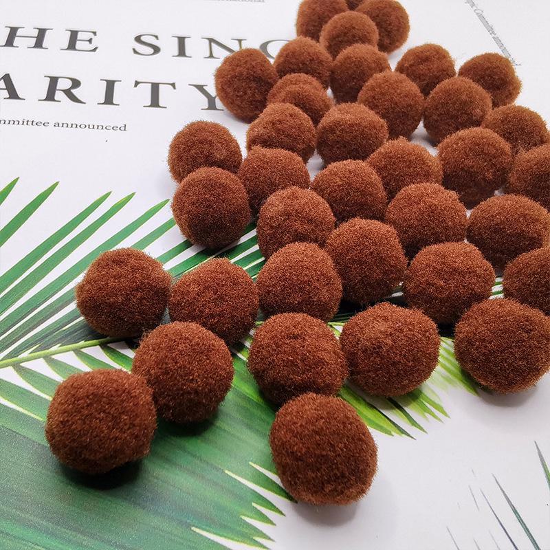 Разноцветные эластичные помпоны для поделок своими руками для детей - плюшевые, красочные шарики для творческих проектов и украшений