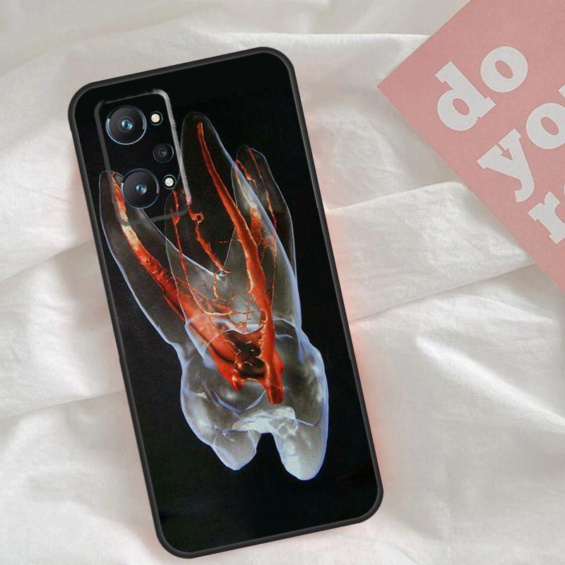Чехол с рисунком зубов для стоматолога Для Realme C51 C75 C63 C61 C55 C53 C35 C65 C67 C71 15 11 12 13 14 Pro Plus GT6 GT7 Pro