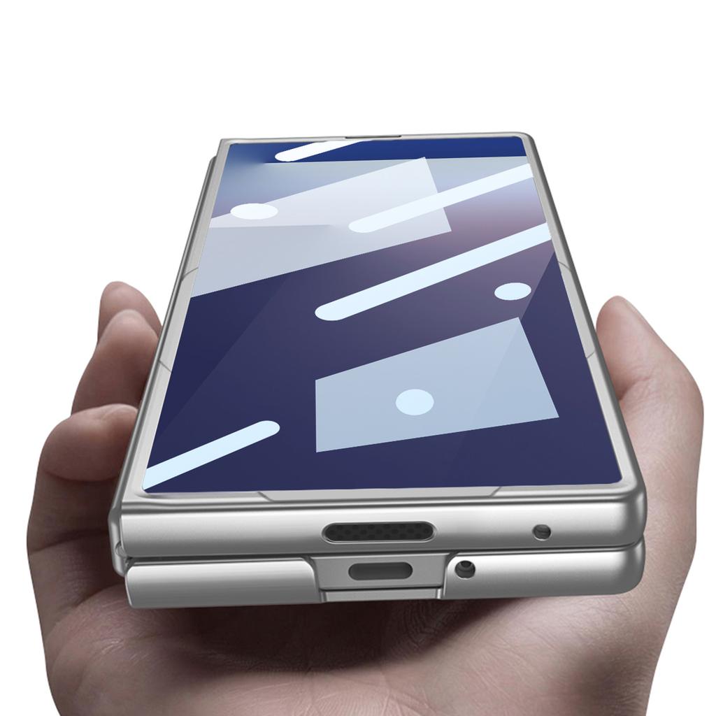 Подходит для чехла для мобильного телефона Samsung ZFold7 Ультратонкий Чехол для Zfold7 со складным экраном Мембрана Мелкое отверстие Полностью закрывающий Слот для ручки с ручкой Защита от падений