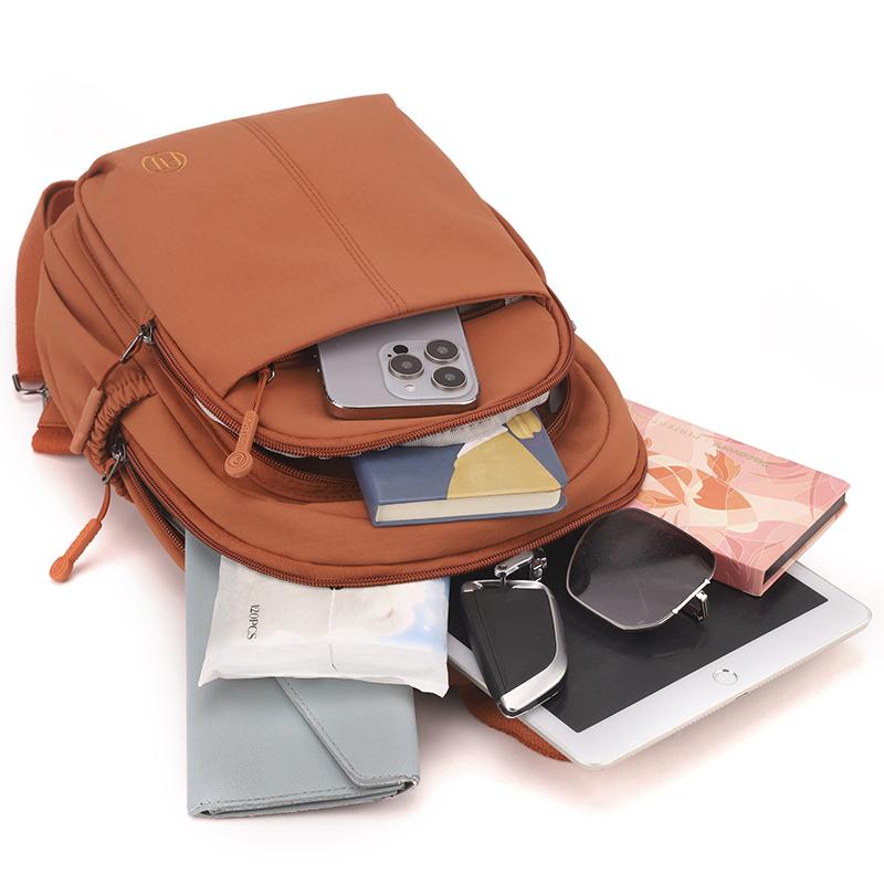 Рюкзак большой вместимости Женская дорожная сумка Многослойный студенческий школьный рюкзак Многофункциональная нагрудная сумка