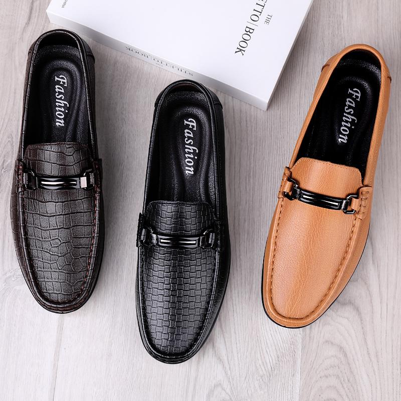 Luxury Men Loafers Real Leather Shoes Fashion Men Boat Shoes Brand Men Casual Genuine Leather Shoes Male Luxe Driving Flat Shoes