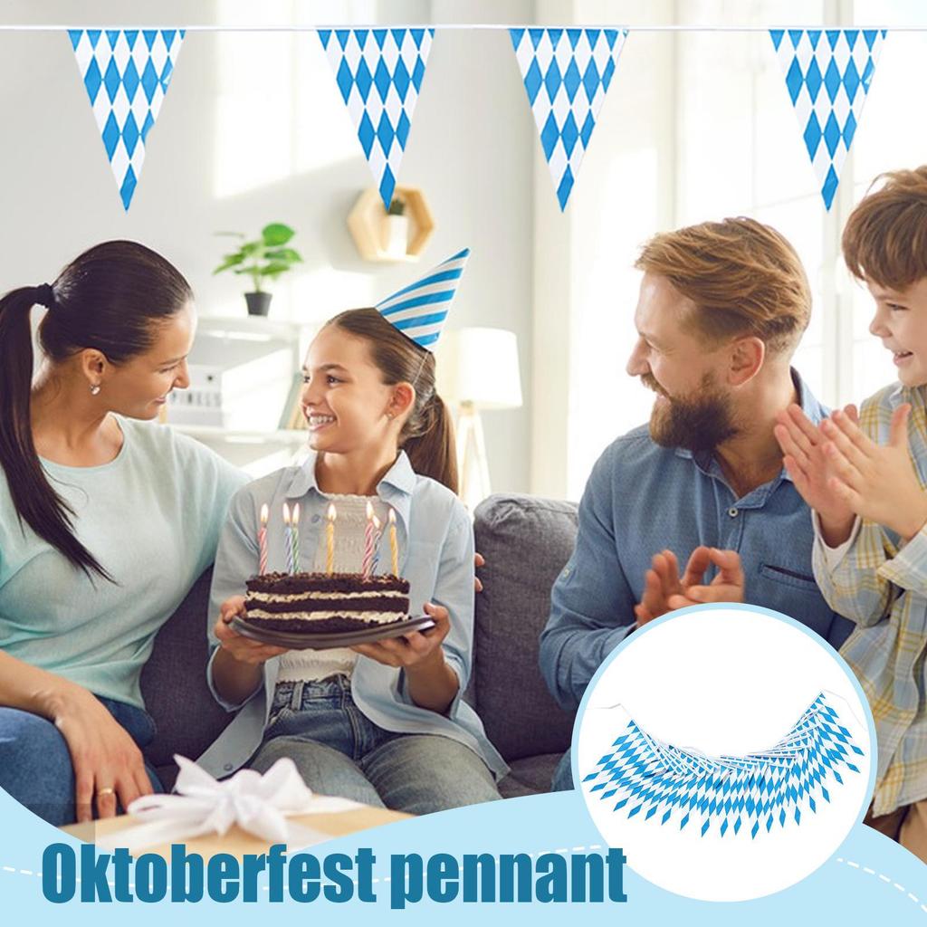 2025 Triangle Oktoberfest Flag Banner 20Pcs/set Themed Bunting Oktoberfest Flags Oktoberfest Party hanging flag decoration