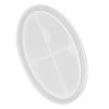 Oval Tray Mold Silicone Oval Jewelry DIY Tray Mold for Manicure Store Decoration Organization