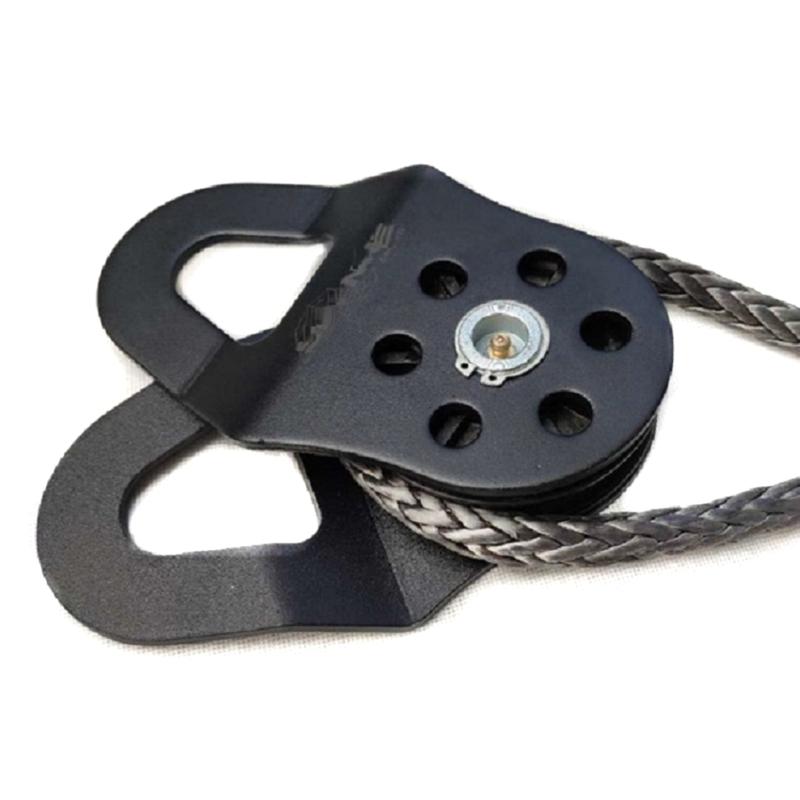 Reliable 10Ton Snatch Pulley Block Snatch Block Strength Recovery OffRoad Pulley Sheave Qulity Steel Construction