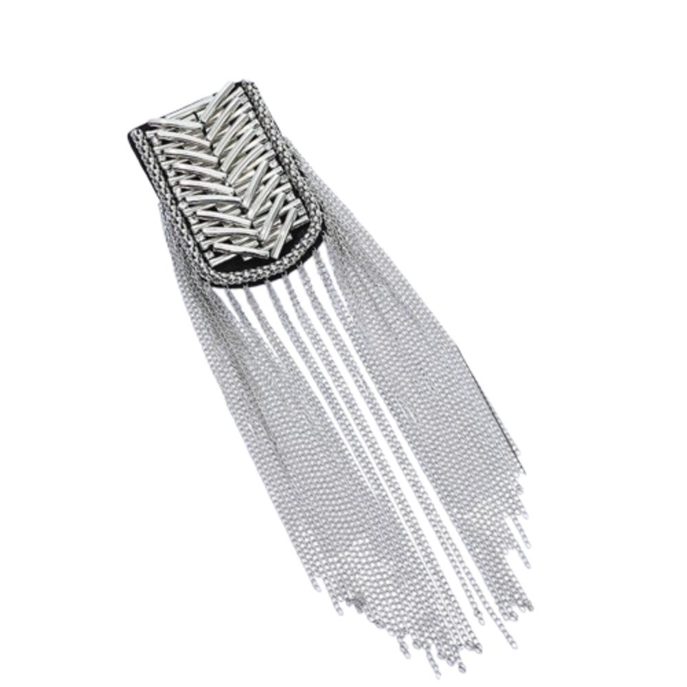 Breastpin Club Tassel Chain Epaulette Cool Jacket Vintage Brooch Stage Performance