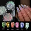 Nicole Diary Polarized Cloud Brocade Crushed Diamond Powder, Super Bright Dream Manicure Opal Powder, Bouncy Fine Glitter Powder