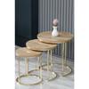 Ecol Desing Роскошный журнальный столик Nesting Gold Rivoli