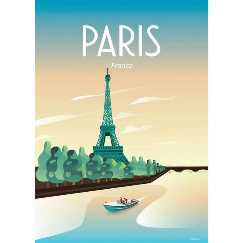 Vintage Travel Posters Canvas Print Miami Beach Illustrated Wall Art for Living Room Decor Europosters Collection Home Decor