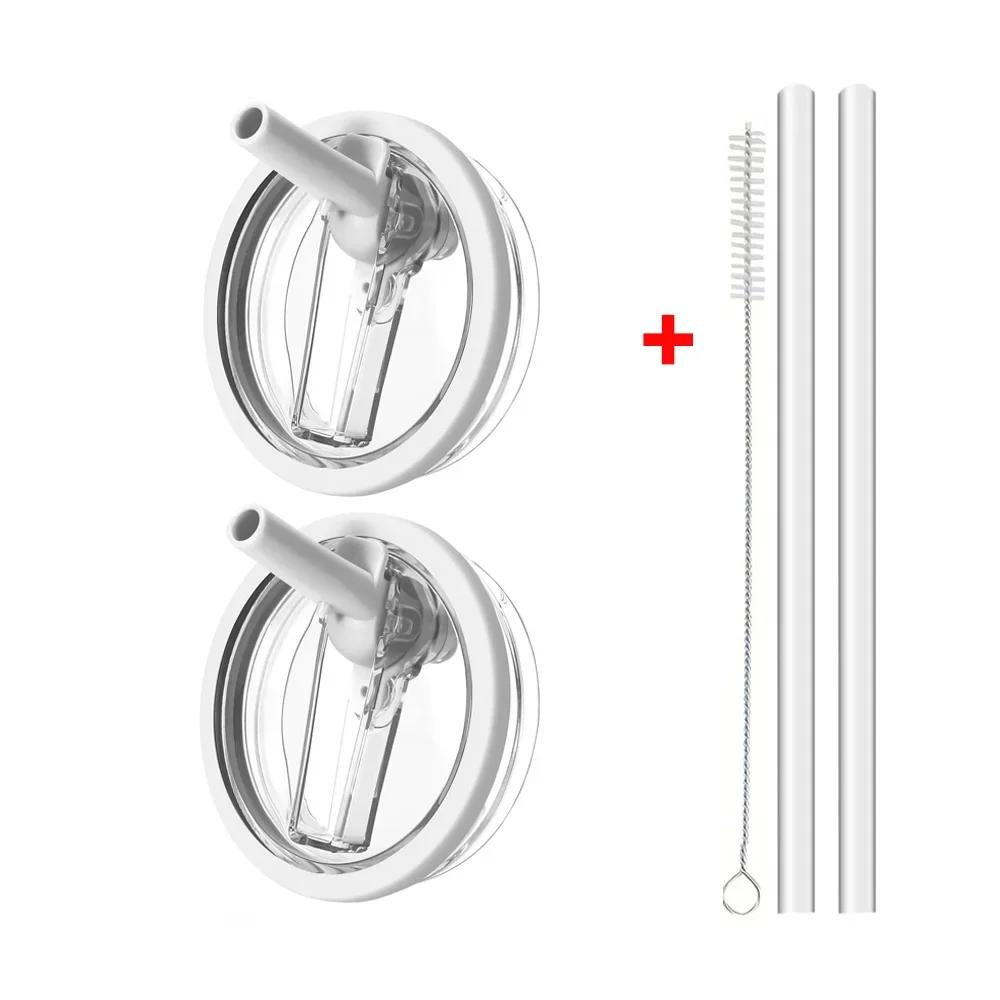 Крышка 40 унций для тамблера Stanley Flip Straw с защитой от протекания, сменная крышка для аксессуаров для стакана Stanley, крышка для соломинки