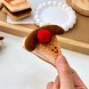 Plush Cartoon Food Refrigerator Magnet Stuffed Bread Pizza Sandwich Milk Tea Cookies Fridge Magnet Home Office Decorative