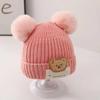 Girls' Winter Wool Hat - Plush, Warm, Cute Knitted Hat for Babies.