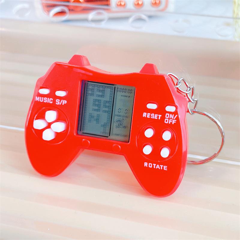 Mini Retro Handheld Tetris Game Keychain