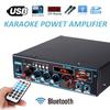 12В/AC 220В Bluetooth FM-радио Автомобильный Домашний Караоке Аудиоусилитель HIFI Аудио Стерео Усилитель мощности