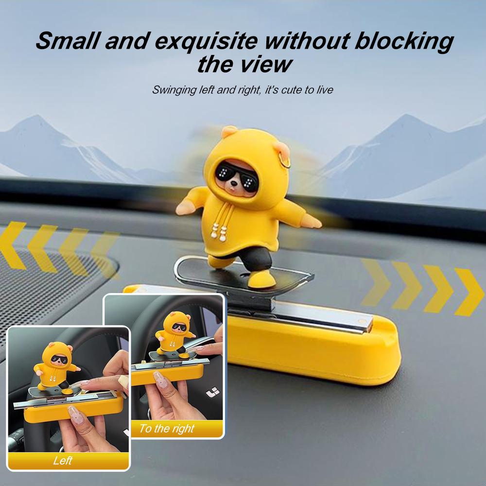 Sliding Skateboard Bear Car Temporary Parking Mobile Phone Number Plate Parking Assistance Car Accessories For Tesla Universal