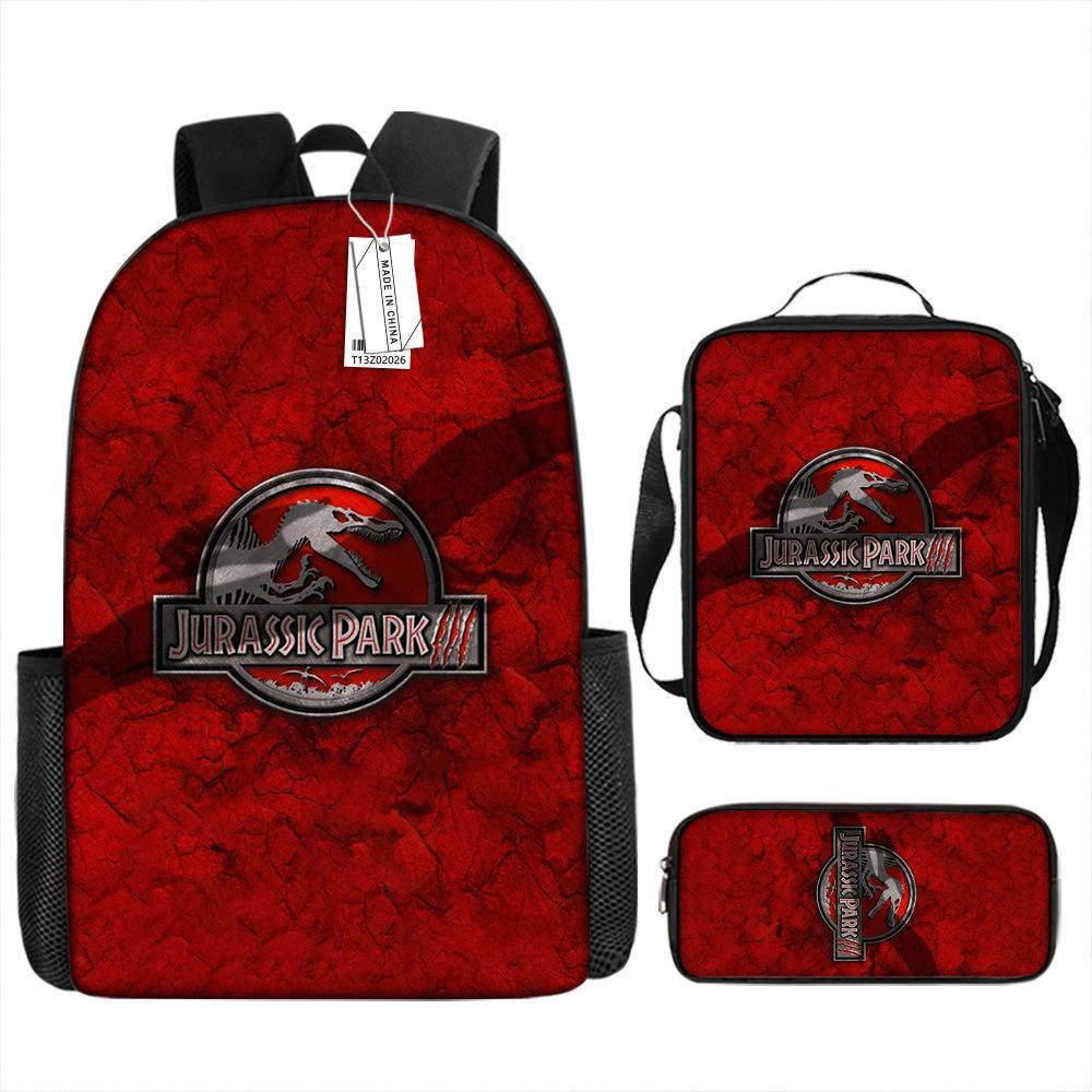 Jurassic Park European and American Retro Schoolbag First Grade~ Fourth Grade Bag Backpack