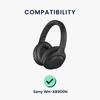 Kwmobile 2x Headphone Cover Compatible with Sony Replacement Ear Pads Cushion PU Leather Black WH-XB900N -