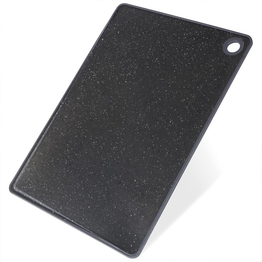 Black Granite-Effect Plastic Cutting Board 33x23cm