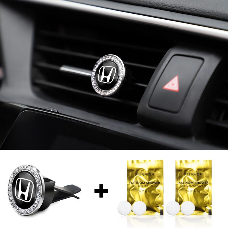 SLZPW1 Car Freshener Solid Perfume Air Conditioner Vent Mount Clip For Honda FIT Accord Civic CRV Jazz HRV Stepwgn Prelude Insight CRX