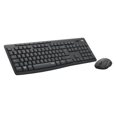 Комплект Клавиатура Мышь - Беспроводной - Logitech - MK295 - AZERTY - Черный