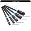 Pack of 5 Long Hexagonal Socket Nut Driver Set for Electric and Pneumatic Tool with Alloy Steel Construction