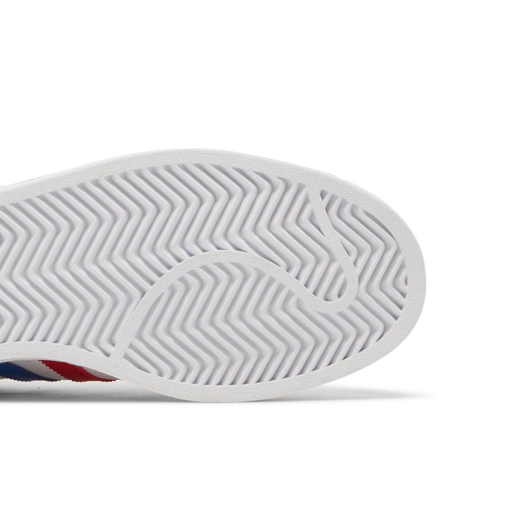 Adidas Superstar J 'USA' (Unisex) Cloud White / Blue / Team Collegiate Red Kids' Skateboarding Shoes FV3687