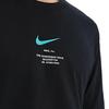 Nike Удобная Минималистичная Мода Городская Футболка с Коротким Рукавом Мужские Топы Черный IM3459-010