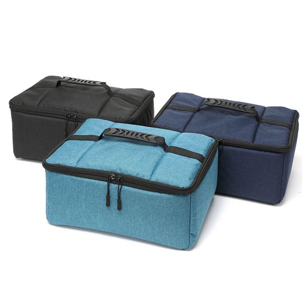 Oxford Camera Inserts Bag Waterproof Drop-Proof Insert Photography Organizer Multi-functional Black Waterproof Camera Bag