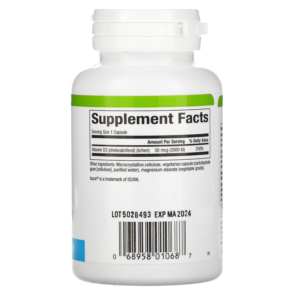 Vegan Vitamin D3, 50Mcg (2,000Iu), 90 Veggie Capsules