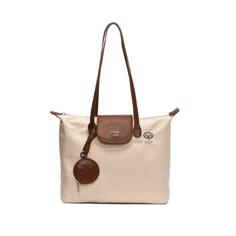 Large-capacity Casual Women's Tote Bag Women's 2025 New Simple and Fashionable Shoulder Bag Nylon Commuter Armpit Bag